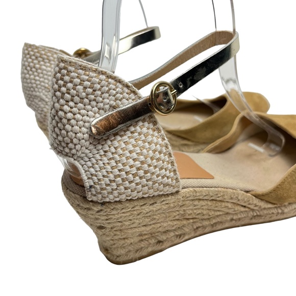 KANNA Made In SPAIN Mustard Yellow Espadrille Ankle Strap Wedge Heels Shoes  41 - Picture 5 of 16